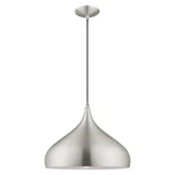 Metal Shade 1 Light Small Chandelier by Livex 41174 - 41174