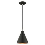 Metal Shade 1 Light Mini Chandelier by Livex - 41177