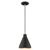 Metal Shade 1 Light Mini Chandelier by Livex - 41177