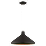 Metal Shade 1 Light Small Chandelier by Livex 41179 - 41179