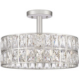 Coffman 3 Light 14 Inch Wide Semi Flush Mount by Quoizel - QF4046