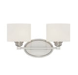 Kane 2 Light Vanity Light 16 Inch Wide by Savoy House - 8-890-2