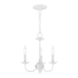 Home Basics 3 Light Small Chandelier by Livex - 4153