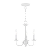 Home Basics 3 Light Small Chandelier by Livex - 4153