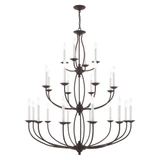 Home Basics 24 Light Oversized Chandelier by Livex - 4180