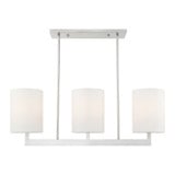 Hayworth 3 Light Linear Chandelier with Fabric Shades by Livex 42404 - 42404