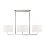 Hayworth 3 Light Linear Chandelier with Fabric Shades by Livex 42405 - 42405
