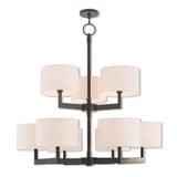 Hayworth 9 Light Oversized Foyer Chandelier by Livex - 42409