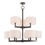Hayworth 9 Light Oversized Foyer Chandelier by Livex - 42409