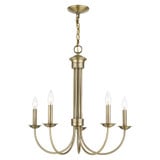 Estate 5 Light Medium Chandelier by Livex - 42685