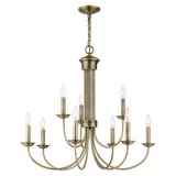 Estate 9 Light Large Chandelier by Livex - 42687