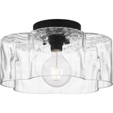 Lilly 1 Light 14 Inch Wide Semi Flush Mount by Quoizel - QSF6760