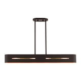 Rave 4 Light Minimalistic Linear Chandelier by Livex - 45767