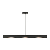 Novato 3 Light Tubular Linear Chandelier by Livex - 45897