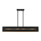 Soma 4 Light Minimalistic Linear Chandelier by Livex - 45957
