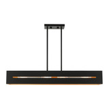 Soma 4 Light Minimalistic Linear Chandelier by Livex - 45957