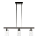 Munich 3 Light Modern Linear Chandelier by Livex - 46153