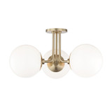 Stella 3 Light 18.25 Inch Wide Semi Flush Mount by Mitzi - H105603