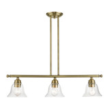 Moreland 3 Light Classic Linear Chandelier by Livex - 46487