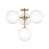 Ashleigh 16W 4 LED 20.25 Inch Wide Semi Flush Mount by Mitzi - H122604