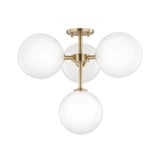 Ashleigh 16W 4 LED 20.25 Inch Wide Semi Flush Mount by Mitzi - H122604