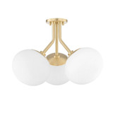 Estee 3 Light 19 Inch Wide Semi Flush Mount by Mitzi - H134603