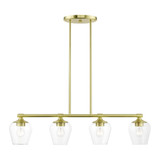 Willow 4 Light Elegant Linear Chandelier by Livex - 46724