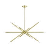 Soho 10 Light Asymmetrical Linear Chandelier by Livex - 46777