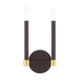 Karlstad 2 Light Candle Style Wall Sconce by Livex - 46882