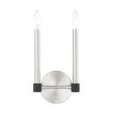 Karlstad 2 Light Candle Style Wall Sconce by Livex - 46882