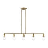 Lansdale 5 Light Minimalistic Linear Chandelier by Livex - 47165