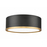 Bradley 24W 1 LED Flush Mount 4 Inch Tall and 12.25 Inch Wide By Z-Lite - 1018F12