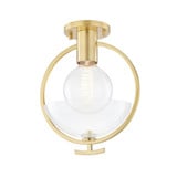 Ringo 1 Light 9 Inch Wide Semi Flush Mount by Mitzi - H387601