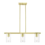 Clarion 3 Light Transitional Linear Chandelier by Livex - 49273