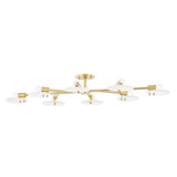 Giselle 8 Light 48 Inch Wide Semi Flush Mount by Mitzi - H428608