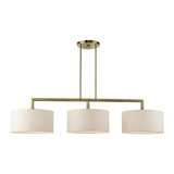 Meridian 3 Light Small Linear Chandelier by Livex 49293 - 49293