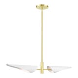 Capistrano 2 Light Elegant Linear Chandelier by Livex - 49492