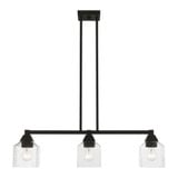 Aragon 3 Light Modern Linear Chandelier by Livex - 49763