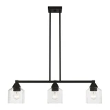 Aragon 3 Light Modern Linear Chandelier by Livex - 49763