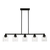 Aragon 5 Light Modern Linear Chandelier by Livex - 49765