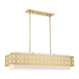 Calinda 6 Light Glam Linear Chandelier by Livex - 49868