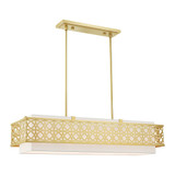 Calinda 6 Light Glam Linear Chandelier by Livex - 49868