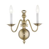 Williamsburgh 2 Light Wall Sconce by Livex - 5002