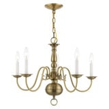 Williamsburgh 5 Light Medium Chandelier by Livex - 5005
