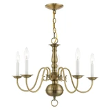 Williamsburgh 5 Light Medium Chandelier by Livex - 5005