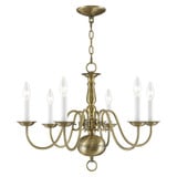 Williamsburgh 6 Light Medium Chandelier by Livex - 5006