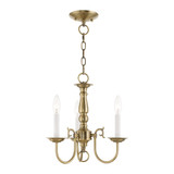 Williamsburgh 3 Light Small Chandelier by Livex - 5013