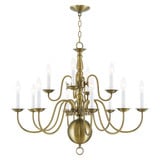 Williamsburgh 12 Light Large Chandelier by Livex - 5014