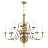 Williamsburgh 12 Light Large Chandelier by Livex - 5014