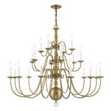 Williamsburgh 22 Light Oversized Chandelier by Livex - 5015